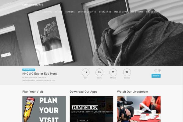Adorechurch theme site design template sample