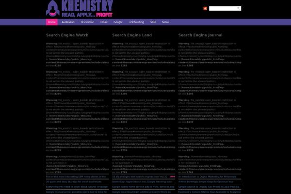khemistry.org site used Onenews Premium