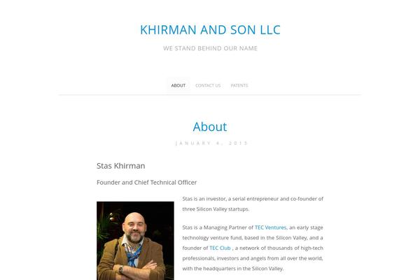 Simple Style theme site design template sample