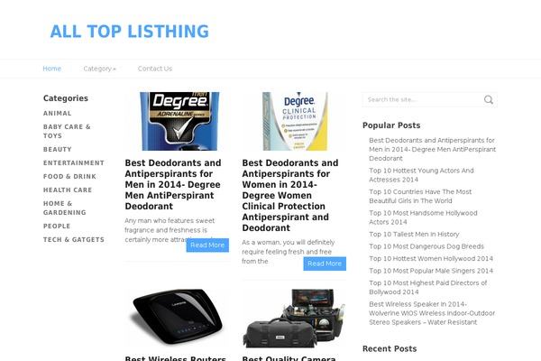Splash theme site design template sample