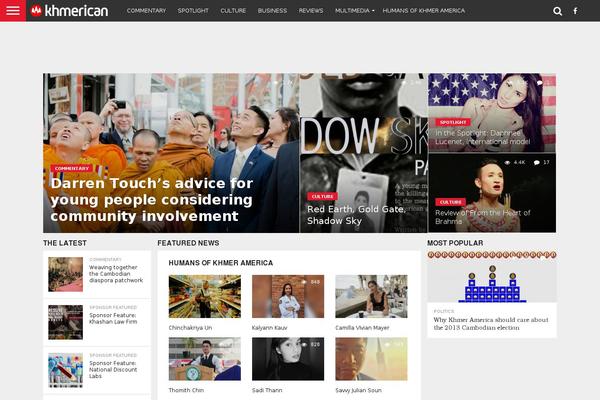Flex Mag theme site design template sample