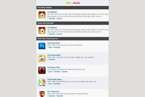 Android theme site design template sample
