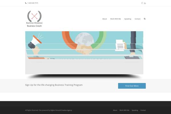 Total theme site design template sample