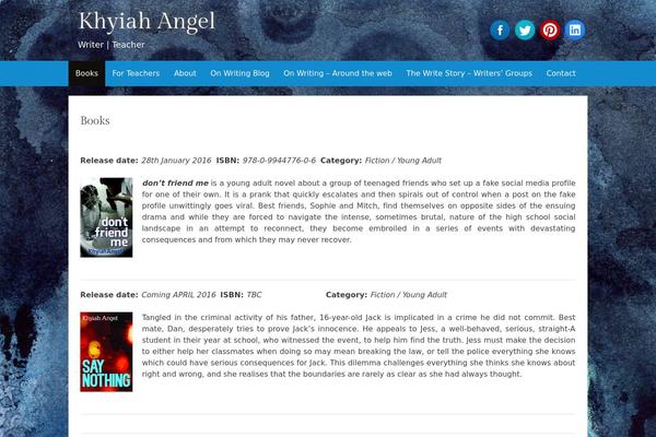 Kavya theme site design template sample