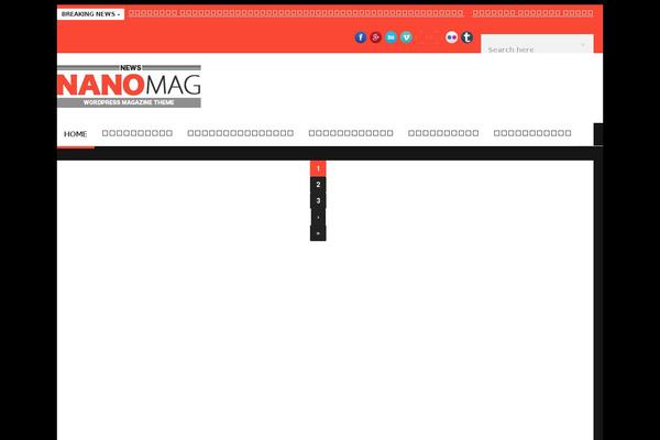 NanoMag theme site design template sample