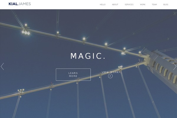 Visia theme site design template sample