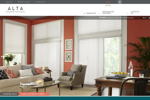 Alta theme site design template sample