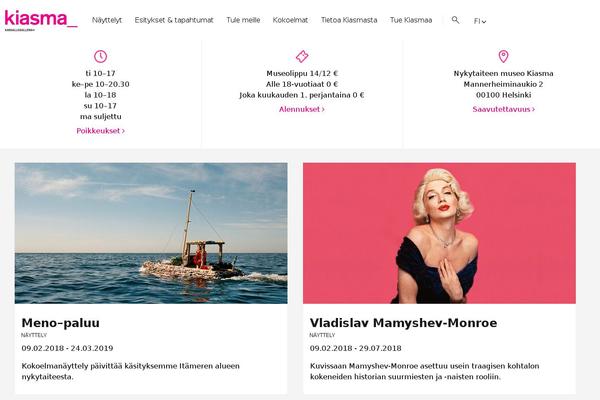 Site using Kansallisgalleria-features plugin