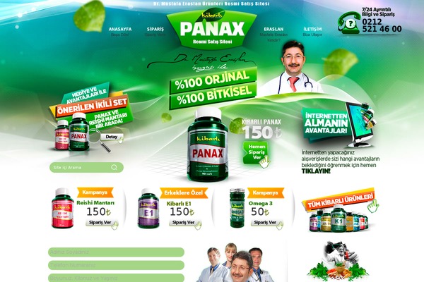 kibarlisaglikurunleri.net site used Panax