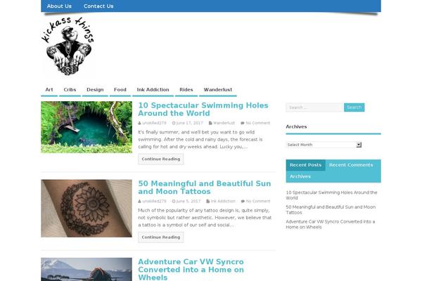 MesoColumn theme site design template sample
