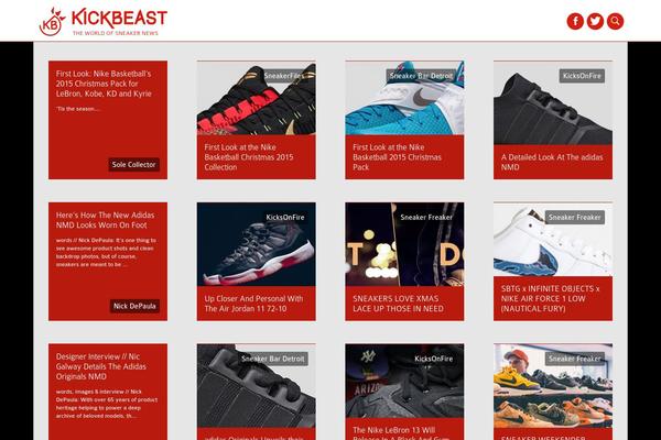 kickbeast.com site used Scratch-theme-master