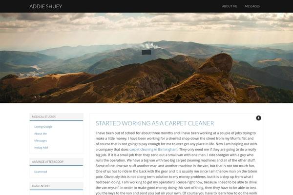 Lysa theme site design template sample