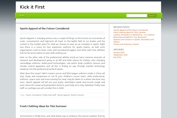 Cordobo theme site design template sample