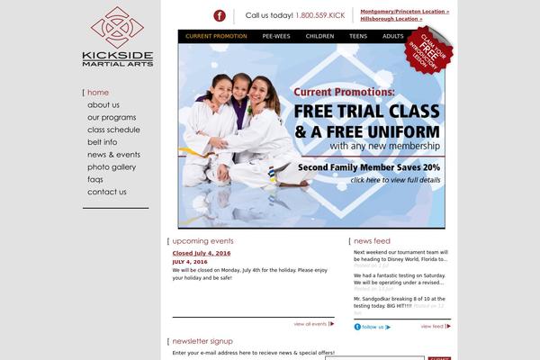 Mma theme site design template sample