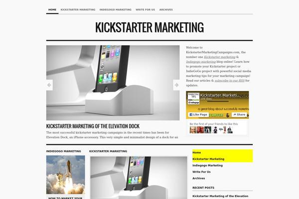 kickstartermarketingcampaigns.com site used Structure Theme