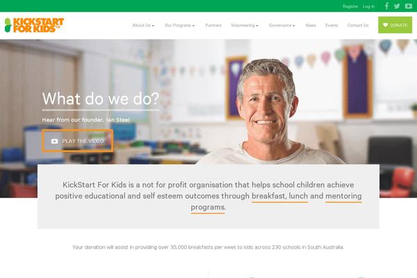 kickstartforkids.com.au site used Kickstartforkids