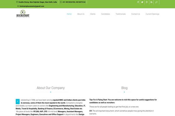 Kickstart theme site design template sample