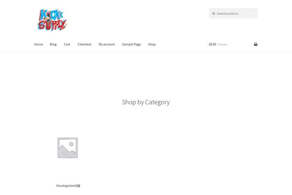 Storefront theme site design template sample