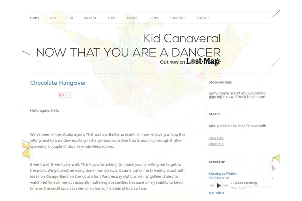 Site using Gigs Calendar plugin