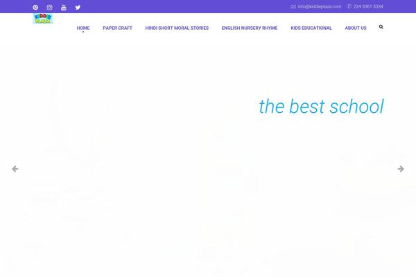 Kids-world theme site design template sample