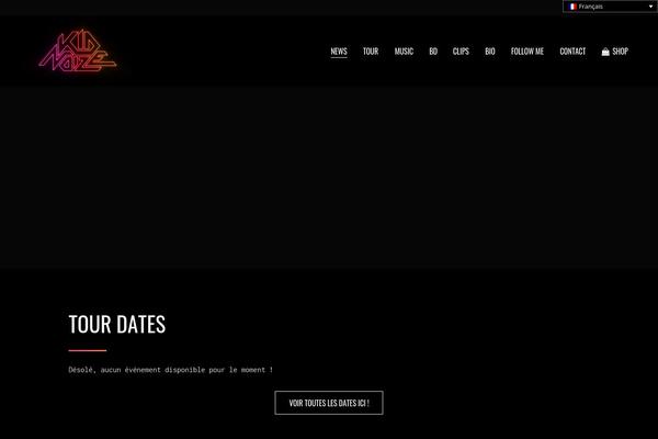 Site using Qode-music plugin