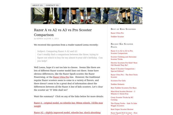 kids-scooters.org site used Thesis2