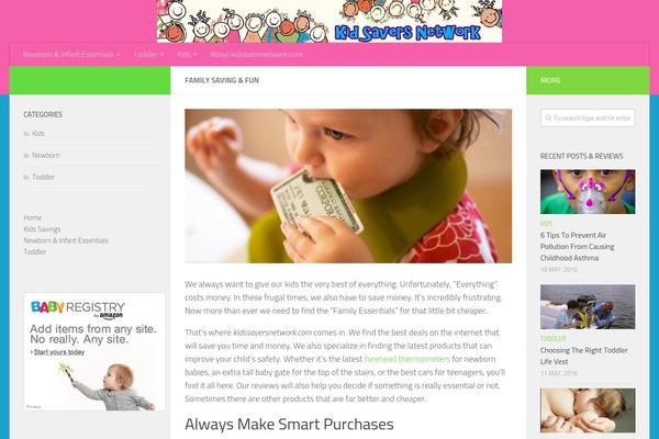 Hueman theme site design template sample