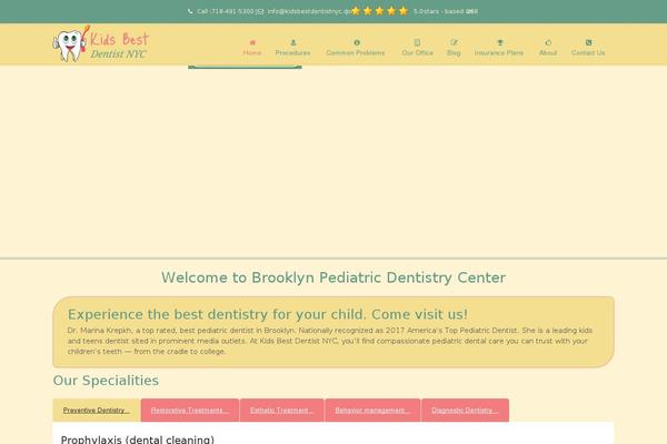 Kids Zone theme site design template sample