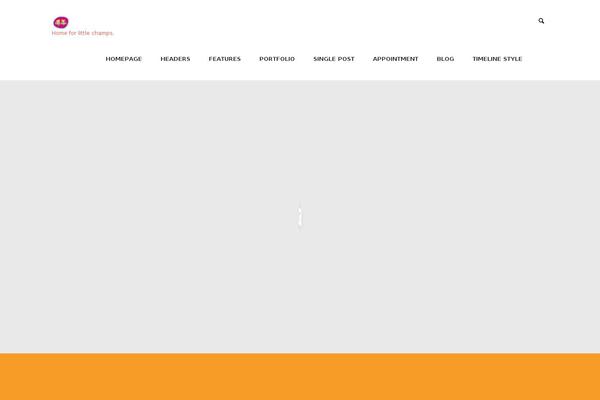 Kidscare theme site design template sample