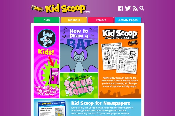 kidscoop.com site used Kswp