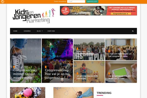 Newscast theme site design template sample