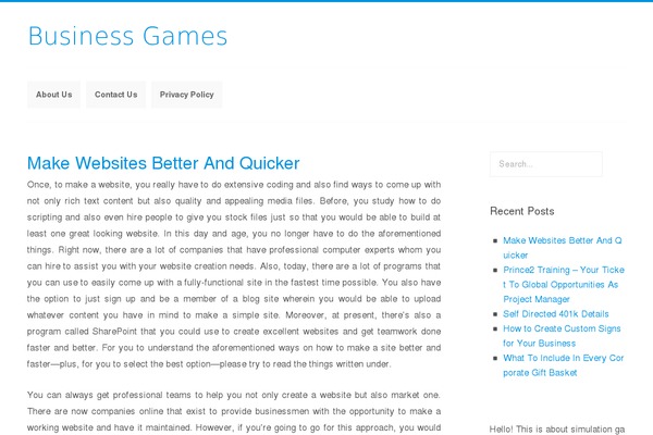 elegantWhite theme site design template sample
