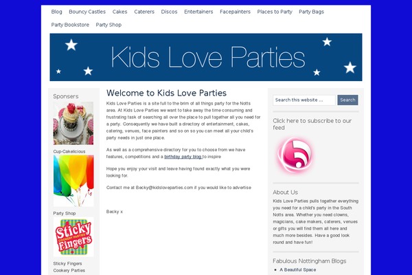 Lifestyle theme site design template sample