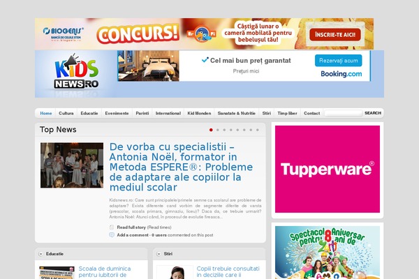 Comfy theme site design template sample