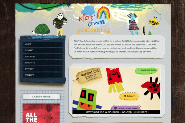Kids theme site design template sample