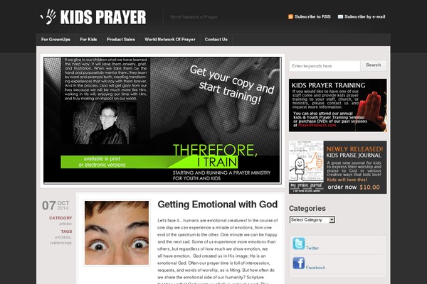 kidsprayer.com site used Communityinnovation