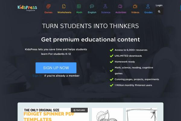 Magazin theme site design template sample
