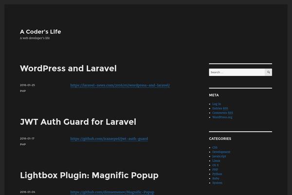 kidsreturn.org site used Twenty Fifteen