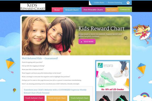 Kids theme site design template sample