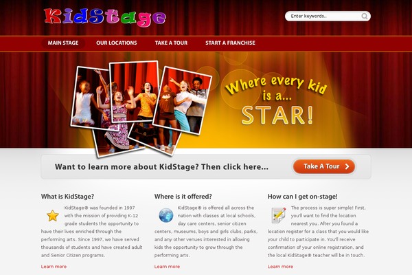ShowTime theme site design template sample