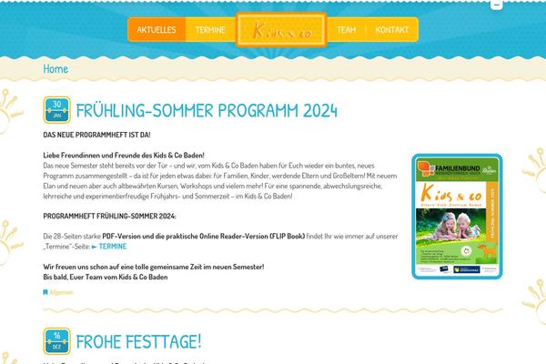 Kiddy theme site design template sample