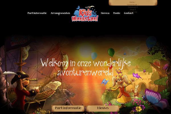 Kids theme site design template sample