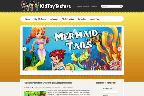 Wpcartoons theme site design template sample