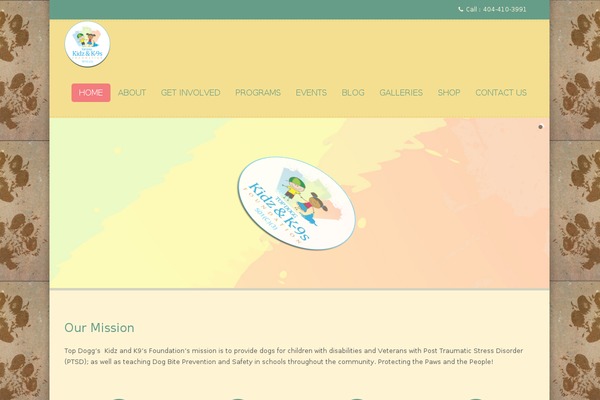 Kids Zone theme site design template sample