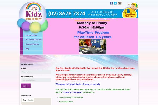 KIDZ theme site design template sample