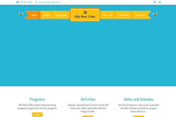 Kiddy theme site design template sample