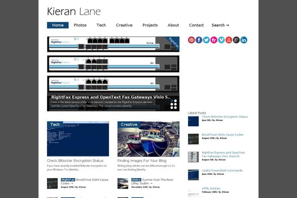 Gonzo theme site design template sample
