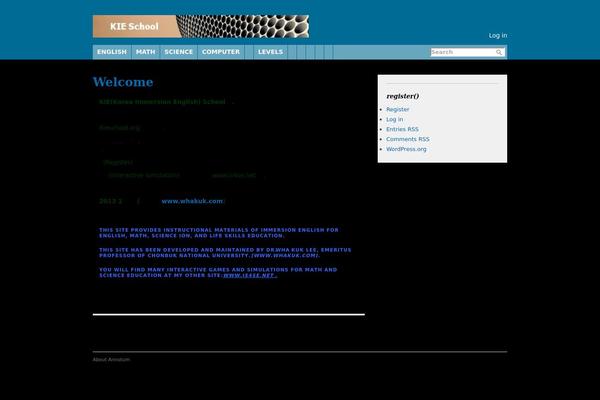 Annotum Base theme site design template sample