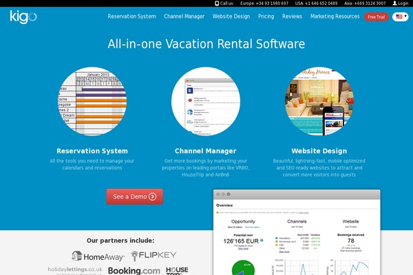 kigo.net site used Kigo