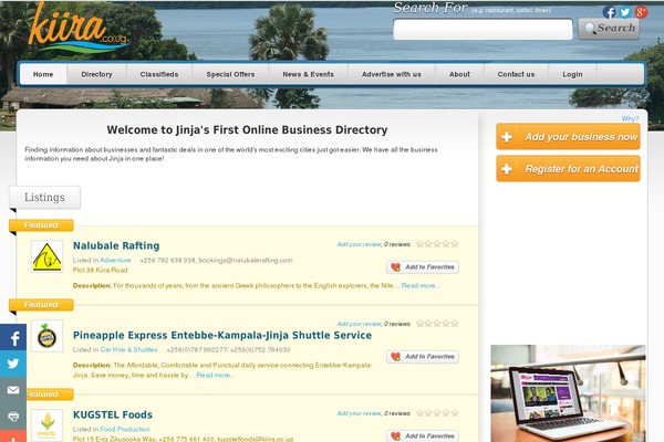 Site using Easy-slide-in plugin
